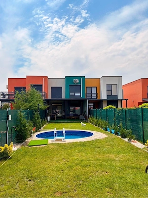 Proprietar vând casă în Dumbrăvița   zona Lac Pădure | Construcție 2022 | Piscină | Terasă 36 mp