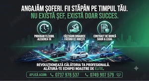 Partener Uber Bolt: Angajăm șoferi serioși cu contract legal. Mergem împreună spre succes!