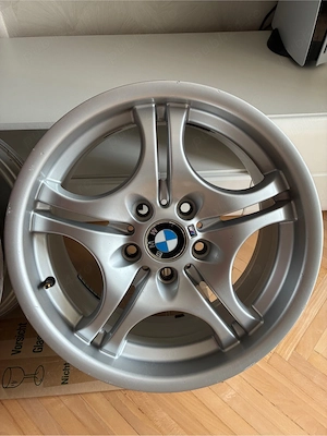 Set jante aliaj asimetrice BMW M double spoke 68 - OE - imagine 7