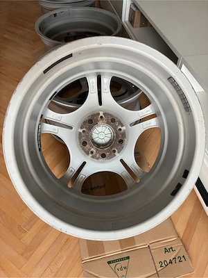 Set jante aliaj asimetrice BMW M double spoke 68 - OE - imagine 8