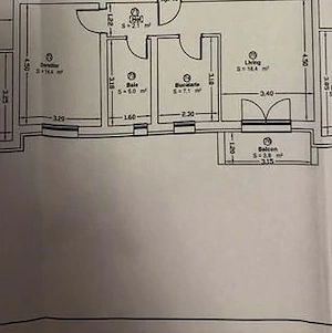 Decomandat cu bucatarie inchisa, la etajul 2. ZONE 2 !