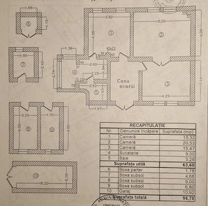 Vand apartament parter, demisol si curte in zona centrala