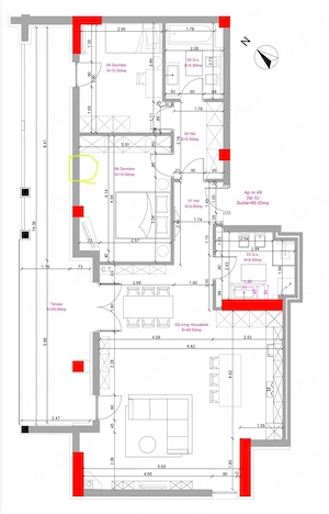 Penthouse 3 camere | 95 mp utili + terasă 29 mp + 2 locuri parcare subteranta | Ateneo | Proprietar - imagine 14