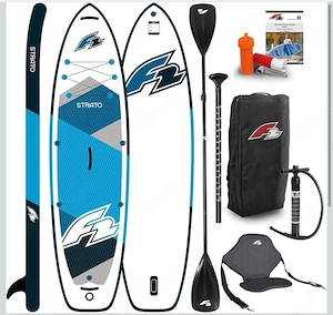 Placa SUP -board Paddleboard surf F2 STRATO 12,5 Blue (model 2026) 381 x 85 x 15 cm +accesorii supor