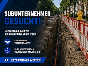 Căutăm subcontractori   Tiefbau   Branșamente (Hausanschlüsse)   Foraj HDD