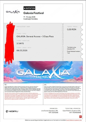 Bilet Galaxia Festival: General Access 