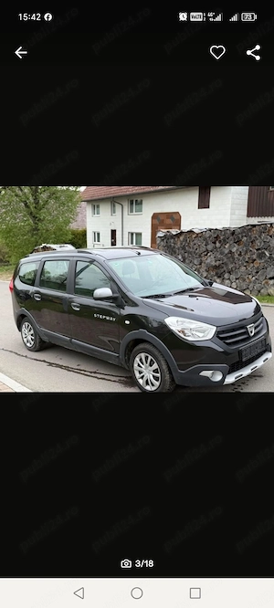 Dacia Lodgy Stepway an 2016,1.2 benzina,euro 6! - imagine 2