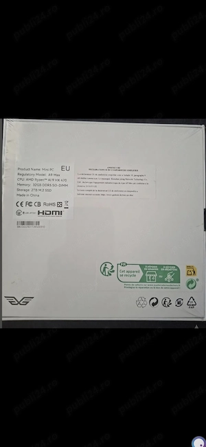 Mini PC Geekom  AMD Ryzen  AI 9 HX 470 | 32GB RAM | 2TB SSD (Nou Sigilat) - imagine 2