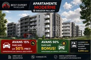 2 Camere Direct Dezvoltator | Parcare inclusa | Incalzire pardoseala| Th.Pallady - imagine 3