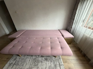 Vand Canapea Extensibila cu tabureti inclusi