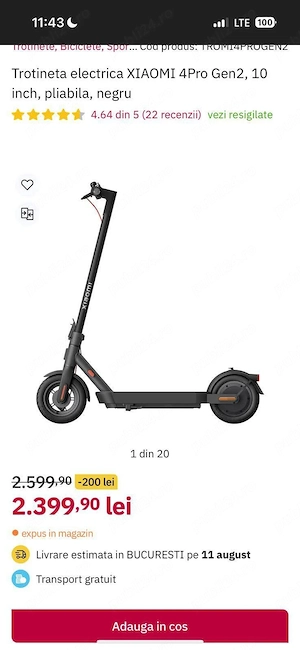 de vinzare trotineta