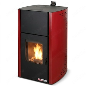 Termosemineu pe peleti Fiama Confort 25 kw Bordeaux