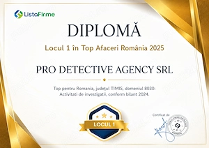 Detectivi particulari profesionisti -Pro Detective Agency Timisoara