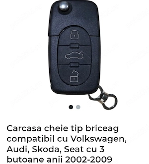 Carcasa cheie tip briceag 