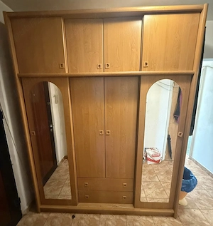 Sifonier cu 4 Usi si Oglinda; Dulap cu rafturi; Dressing