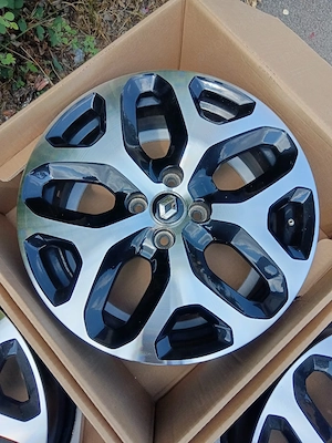 Set 4 jante aliaj prindere 4x100 et 40 pe 17 inchi originale Renault - imagine 4