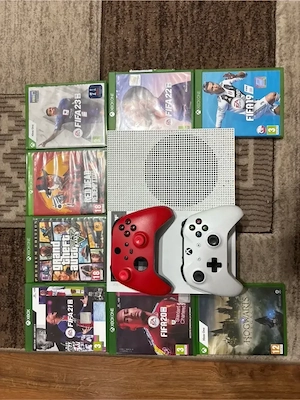 Xbox one S 1TB+2 manete+8 jocuri pe disc