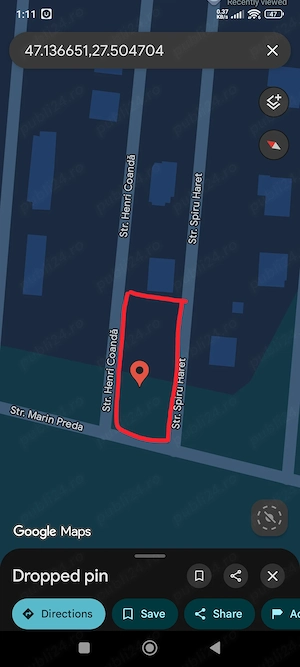 Vand teren 1000 mp intravilan sat Miroslava str. Marin Preda - imagine 3