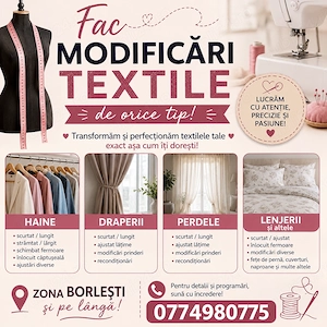 Modificări Textile (orice fel)