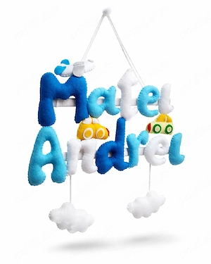 nume decor din fetru 