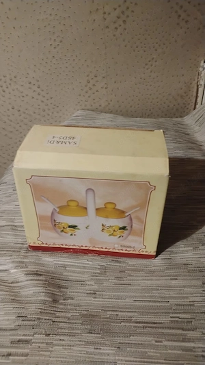 Set ceramic pentru zahăr și făină