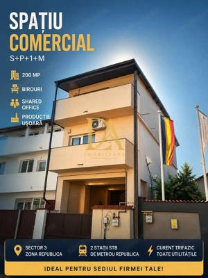 Clădire individuală S+P+1+M | Spațiu birouri/comercial 
