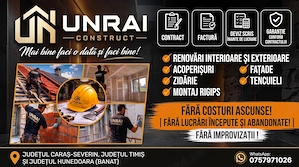Angajam zidar tencuitor finisor cu contract de munca