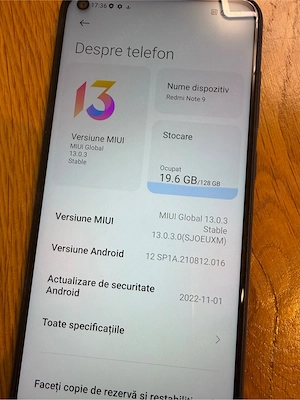 Xiaomi redmi note 9 in stare f buna