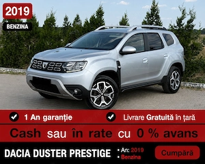 Dacia Duster 1.32Tce 150Cp Prestige I Navi I Scaune Incalzite I Garantie I Rate Auto Fara Avans