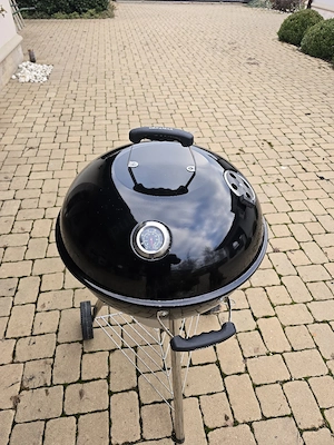 Grătar rotund Grillmax cu capac + accesoriu pizza