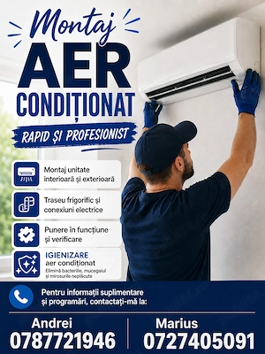 Montaj aer condiționat la prețuri decente!