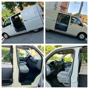 Volkswagen Transporter T5 1.9 102, clima,2x usi laterale, 3 locuri, 197000km - imagine 4