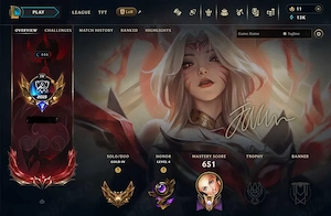 Cont League of Legends 2015 de Colectie