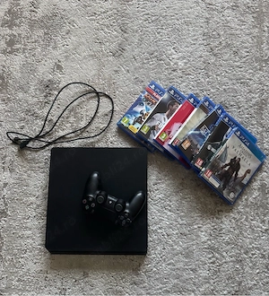 Vand Ps4 slim 1TB + jocuri