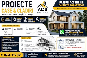 Proiecte Case, DTAC, Proiect Tehnic, Arhitect și Rezistență | Vrancea & România