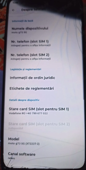 Vând Motorola G73 5G 