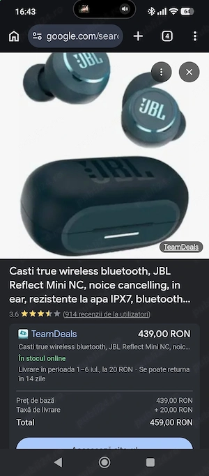 Se vind căști jbl reflect mini 