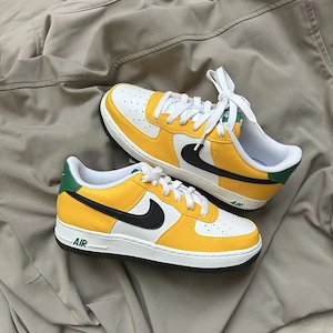 Pantofi Sport Nike Air Force 1 Low Oakland Athletics Galben Verde Galben Negru-100% originali