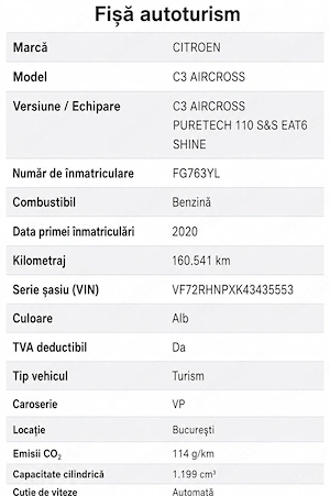 Citroen C3 Aircross Automat 2020 - imagine 4