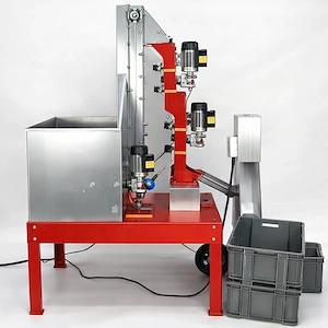 Linie procesare nuci si alune -spargator si separator miez coaja- -20-50 Kg ora 