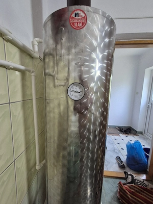 vând boiler pe lemne inox