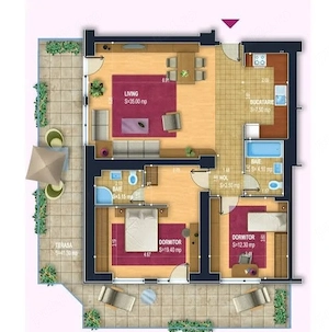 Proprietar vând apartament 3 camere nemobilat 