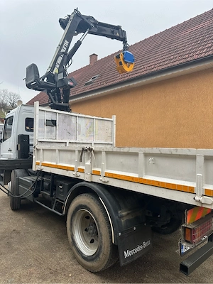 Vand Mercedes Atego de 12 T basculabil cu macara forestiera - imagine 3