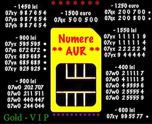 Numar Telefon Gold Aur Premium * Numere Vip Orange