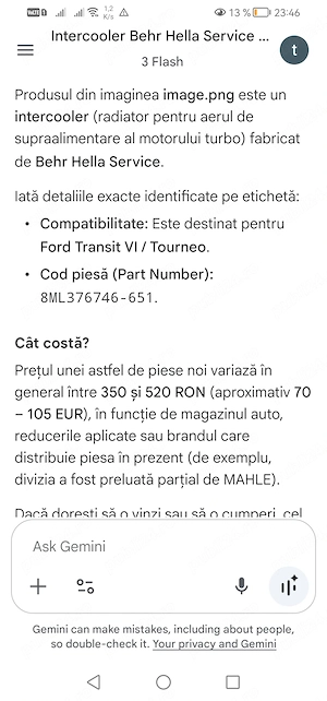 Intercooler ford transit vi Tourneo nou la cutie cumparat din greseala - imagine 3