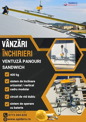 Inchiriem ventuza pentru panouri sandwich