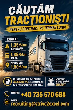  Ai cap tractor standard sau mega? Hai să lucrăm împreună!