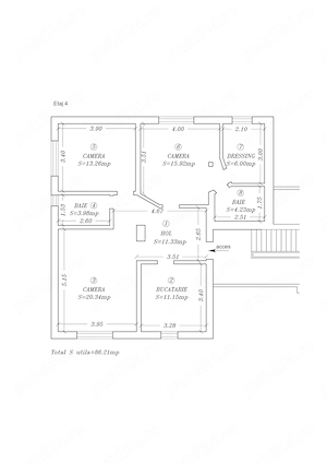 Proprietar, apartament de inchiriat cu S= 86mp, 3 camere, etaj 4 4, zona Omw Lipovei, Iulius Mall - imagine 2