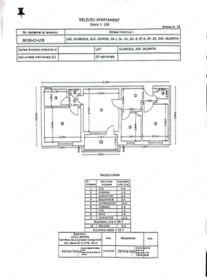Vând apartament 3 camere, mobilat, 60 mp, 74000 euro, vizavi de Hotel Select - imagine 6