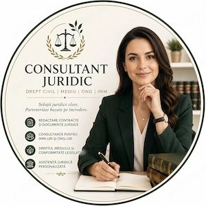 Consultant Juridic-Drept civil ,Dreptul mediului,  IMM-uri   ONG-uri și Fundații 